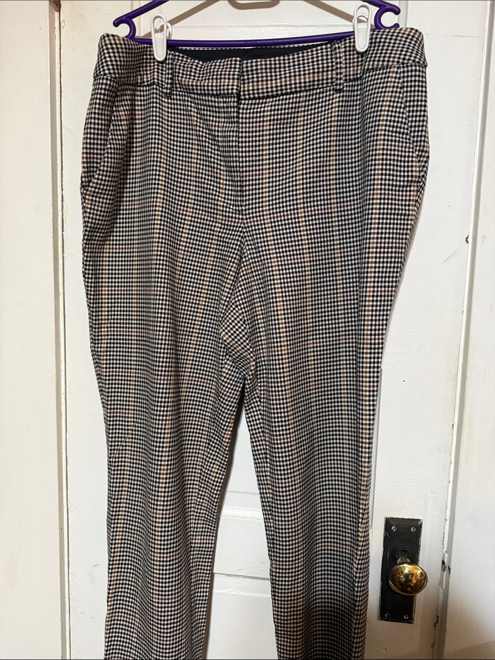 Talbots Men's Houndstooth Dress Pants - Black and White